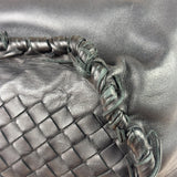 Bottega Veneta Black Intrecciato Fringe Shoulder Bag