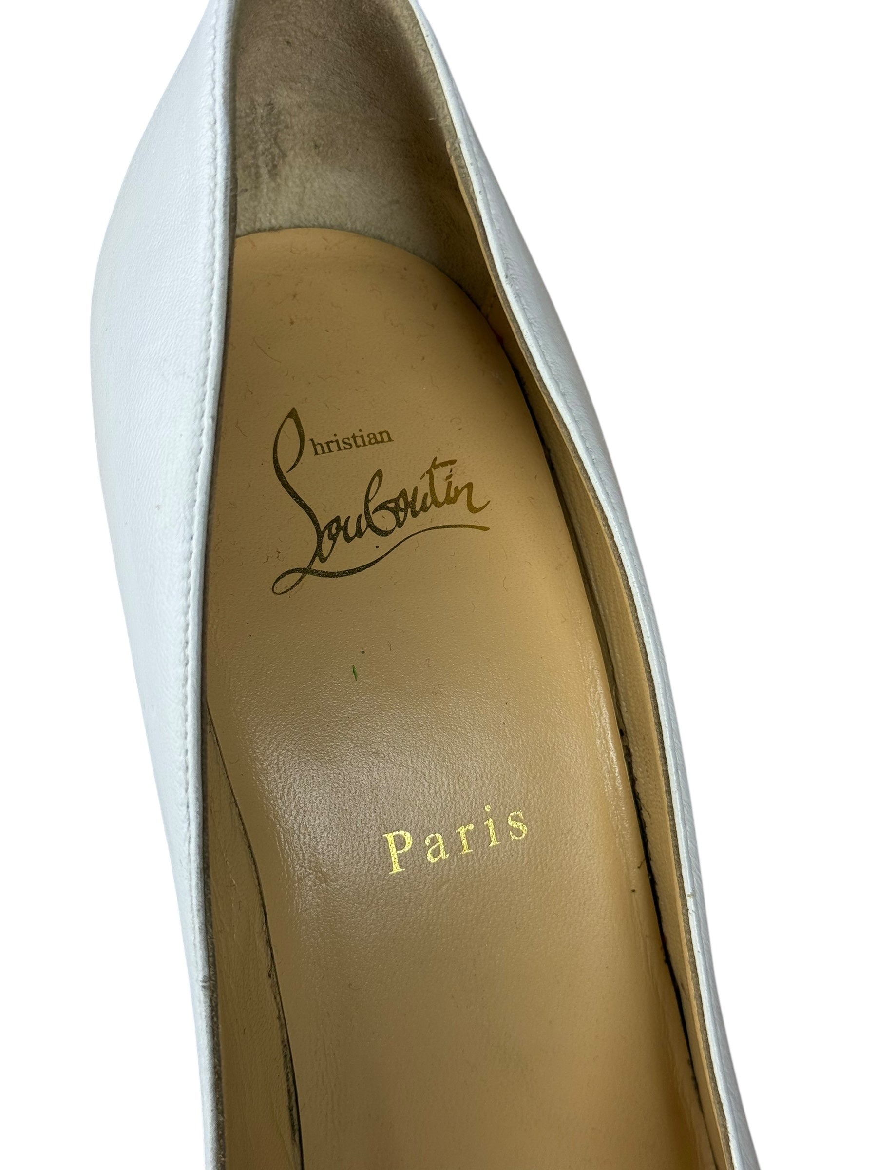 Christian Louboutin Kate Pumps White Nappa Leather