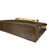 Celine Vintage Macadam Striped Shoulder Tote