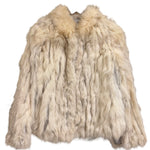 Vintage Ivory/Brown Fox Fur Coat