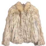 Vintage Ivory/Brown Fox Fur Coat