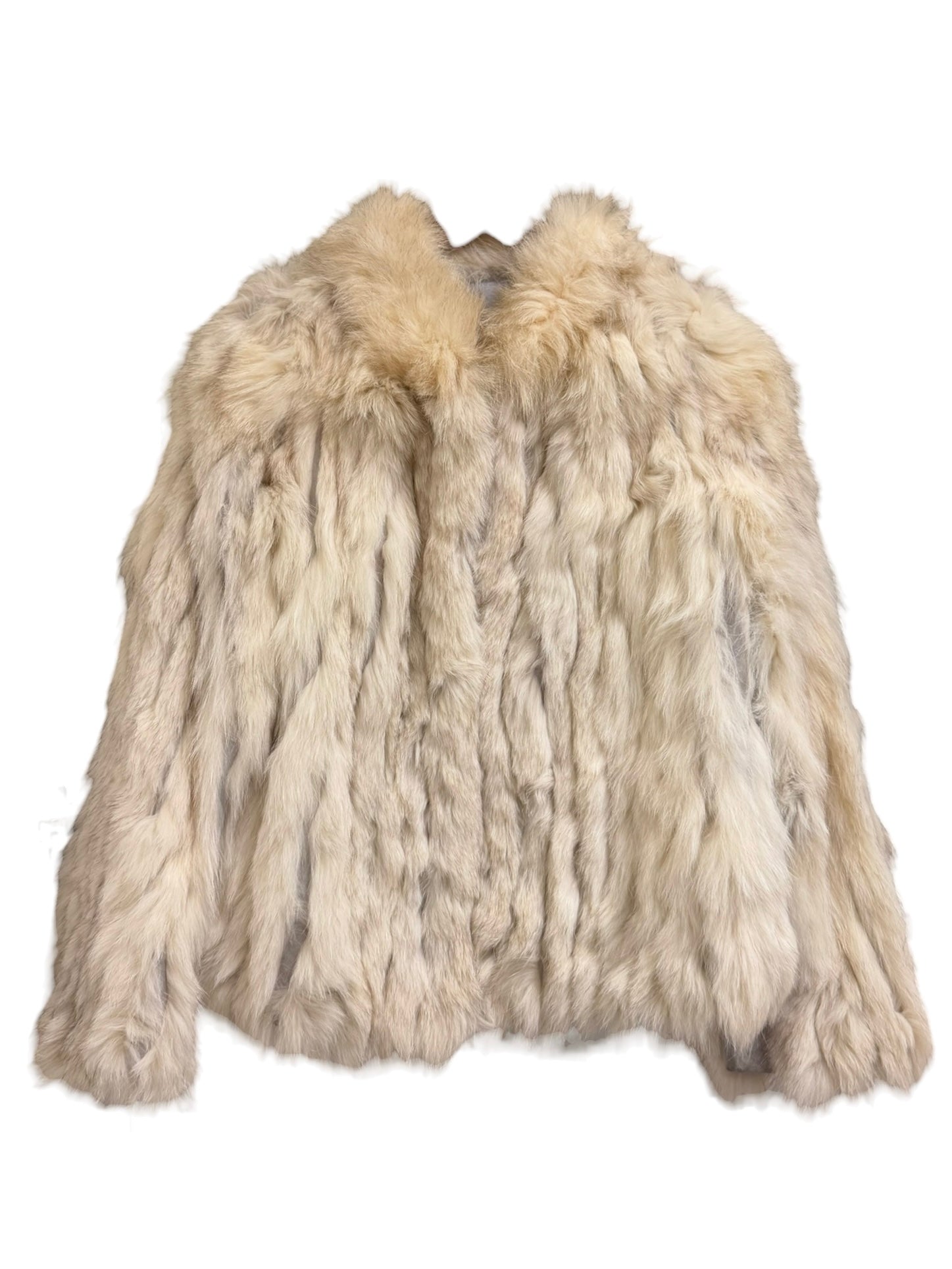 Vintage Ivory/Brown Fox Fur Coat