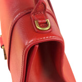 Balenciaga Red Leather Hourglass Small Two-Way Bag