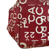 Chanel Vintage Red Canvas Rue Cambon Chain Tote 2002