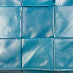 Bottega Veneta Cyan Leather Cassete Bag