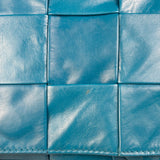 Bottega Veneta Cyan Leather Cassete Bag