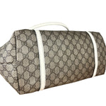Gucci GG Joy Coated Canvas Tote Bag White/Beige