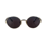 Chanel Vintage Silver Round Frame Sunglasses