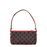Salvatore Ferragamo Multicolor Leather Trim Monogram Gancini Pochette