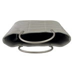 Chanel Silver Nylon Quilted Vintage Mini Chocolate Bar Tote 1997