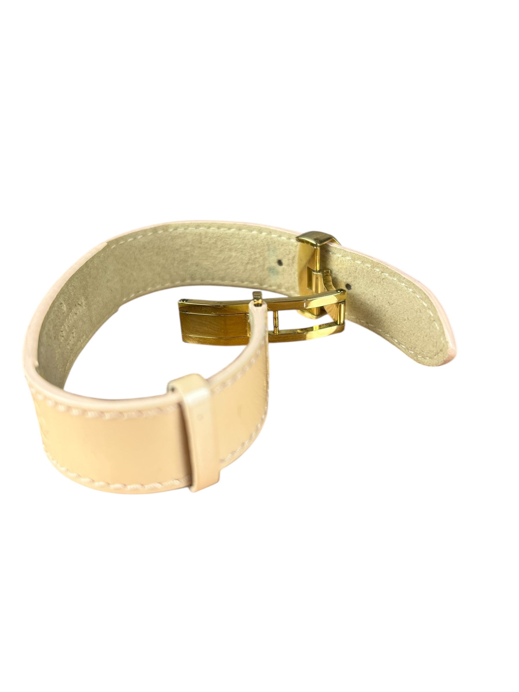 Louis Vuitton Monogram Vernis Logo Bracelet Yellow