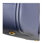 Burberry Navy Blue/Brown Dk88 Medium Two-Way Bag