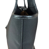 Ferragamo Vintage Black Leather Lined Shoulder Tote