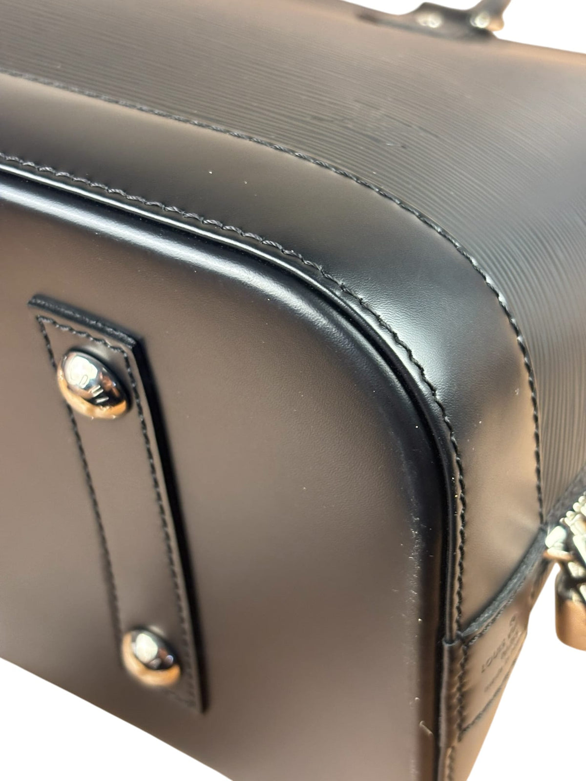 Louis Vuitton Black Epi Leather Alma Handbag PM