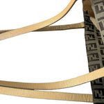 Fendi Vintage FF Canvas Print Zip Shoulder Tote