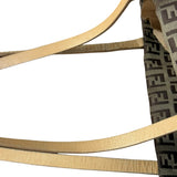 Fendi Vintage FF Canvas Print Zip Shoulder Tote