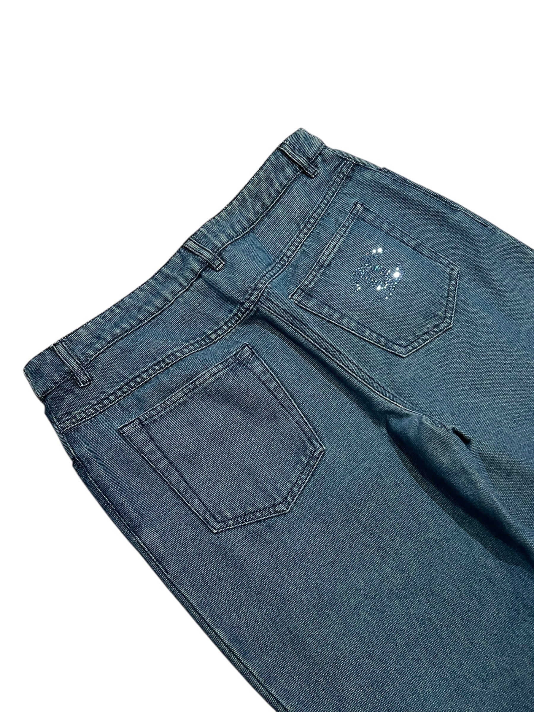 Chanel Dark Wash Logo Jean