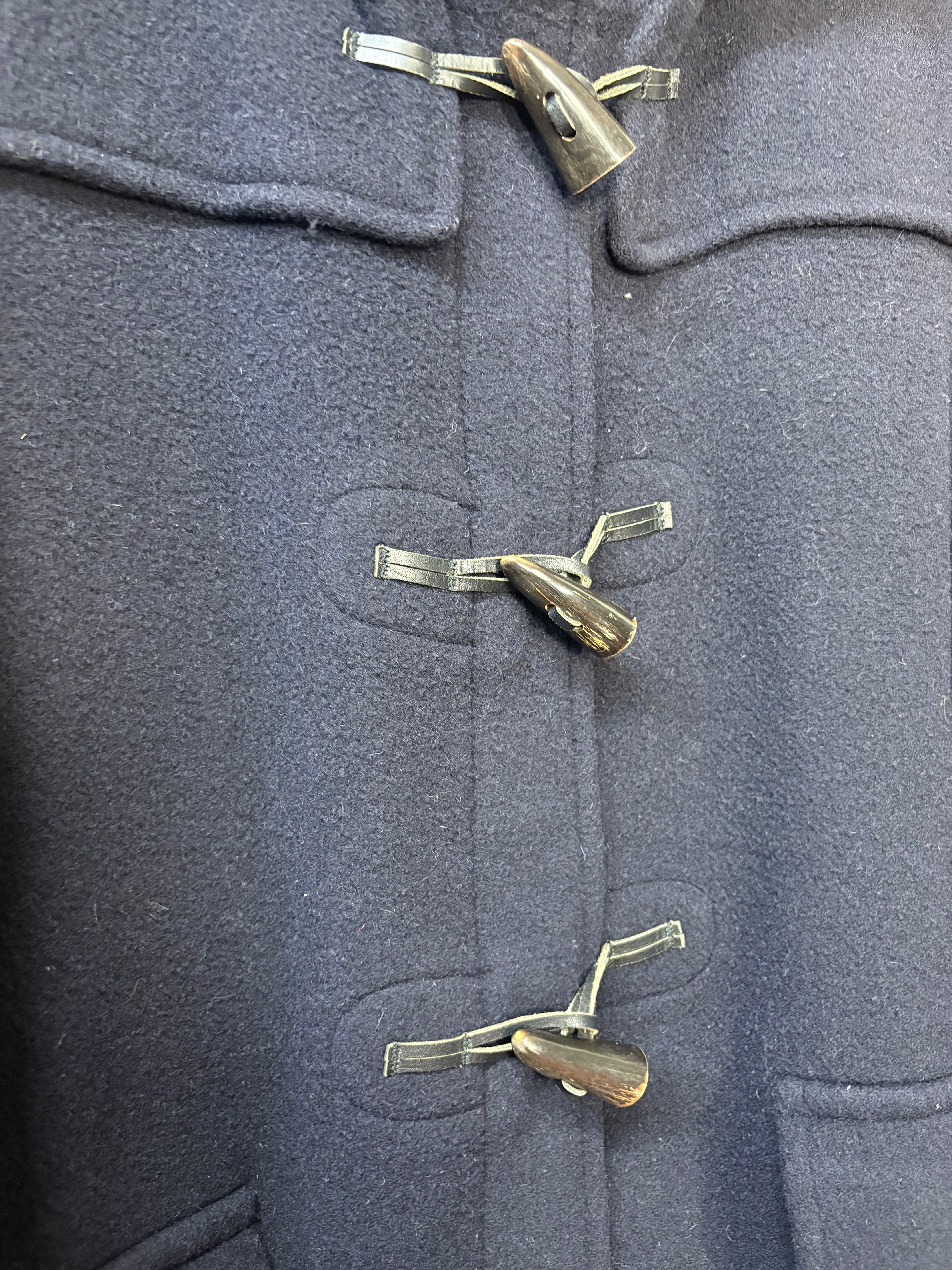 Burberry Vintage Navy Wool Long Coat