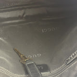 Gucci Black/Grey Leather Trim Jackie Hobo Bag