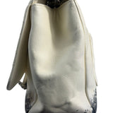 Chanel White Quilted Leather Blizzard Zip Flap-Shoulder Bag 2010