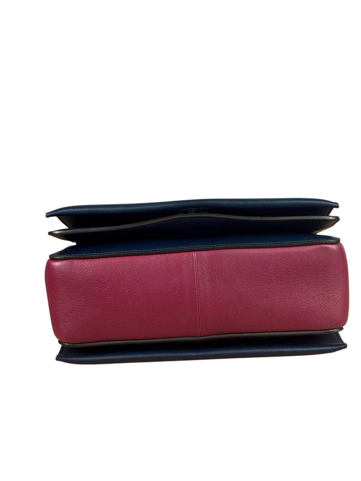 Celine Navy/Pink Leather Medium Shoulder Bag