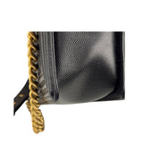 Chanel Black Caviar Leather Boy Bag