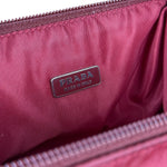 Prada Red Nylon Cosmetic Clutch