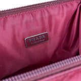 Prada Red Nylon Cosmetic Clutch