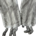 Saga Mink Vintage Grey Fur Tailed Shawl