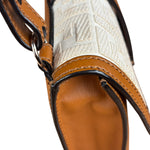 Fendi Brown/Cream Leather Jacquard FF Zucca Baguette