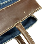 Chanel Denim CC Leather Lined Tote Bag 2001