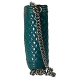 Chanel Teal Quilted Patent Leather Boy Flap Bag 2014
