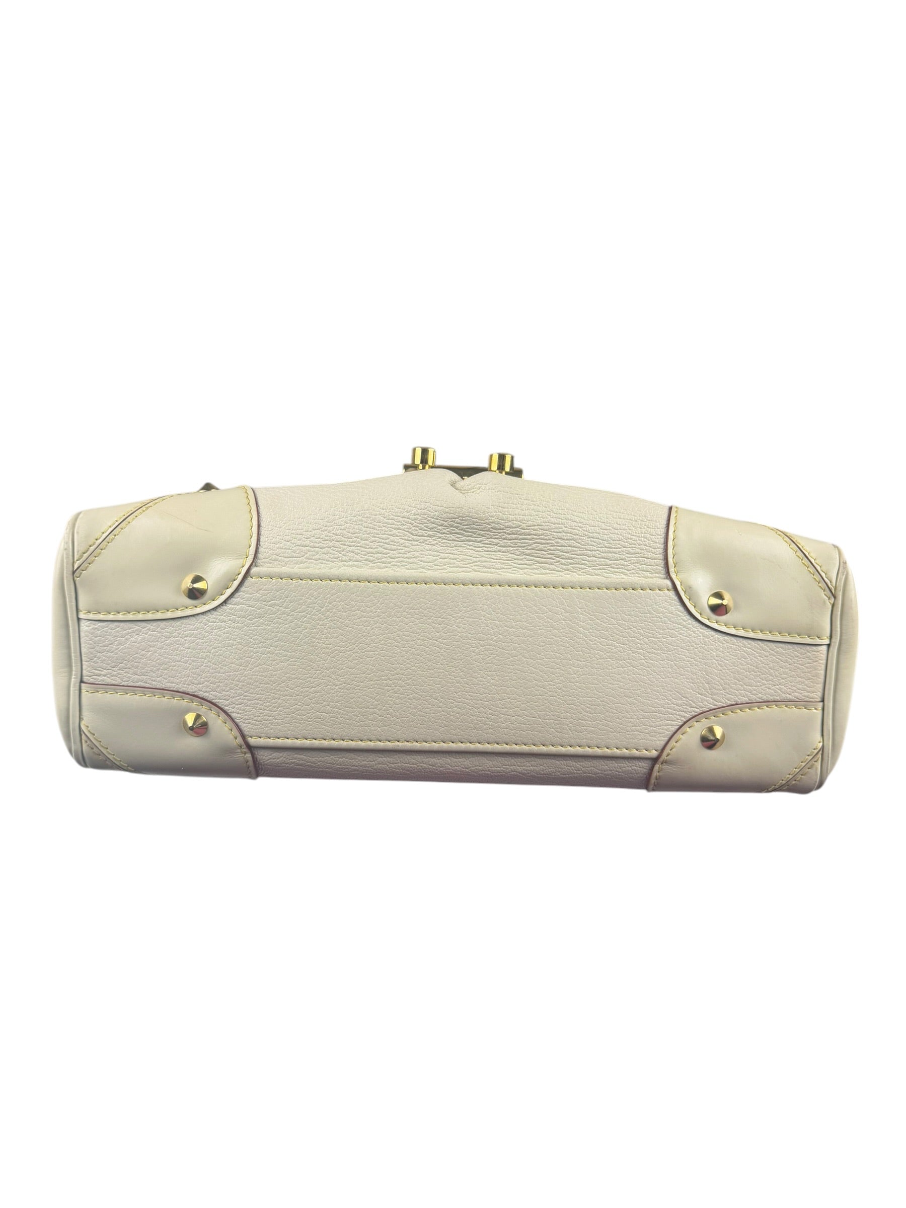 Louis Vuitton White Leather Suhali L'Essentiel Shoulder Bag