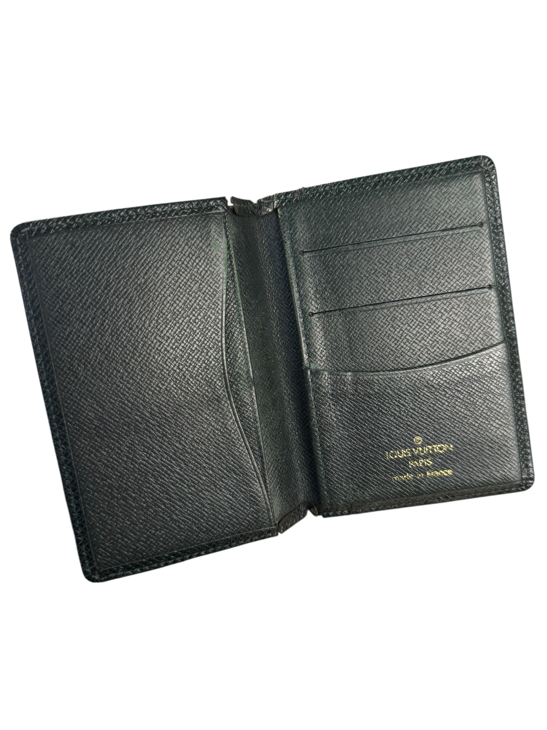 Louis Vuitton Vintage Green Taiga Cardholder