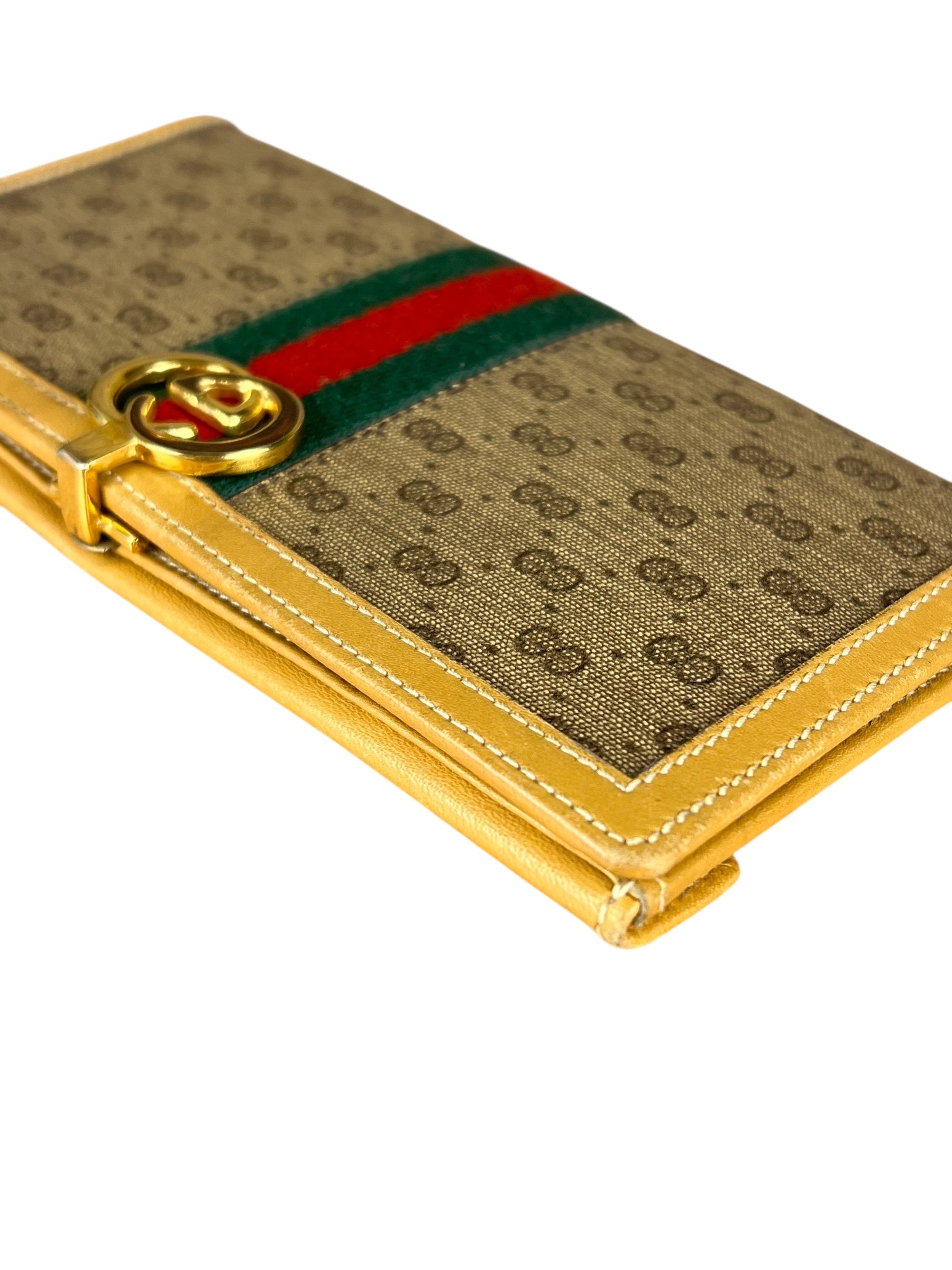 Gucci GG Vintage Sherry Line Long Wallet