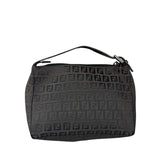 Fendi Vintage Black Zucchino Mini Oyster Pochette