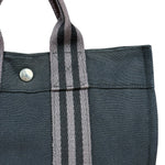 Hermes Black Fourre Tout Canvas Tote
