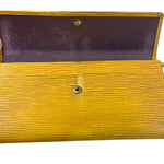 Louis Vuitton Yellow Epi Leather Long Wallet