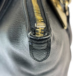 Coach Black Pebbled Leather Ava Zip Tote