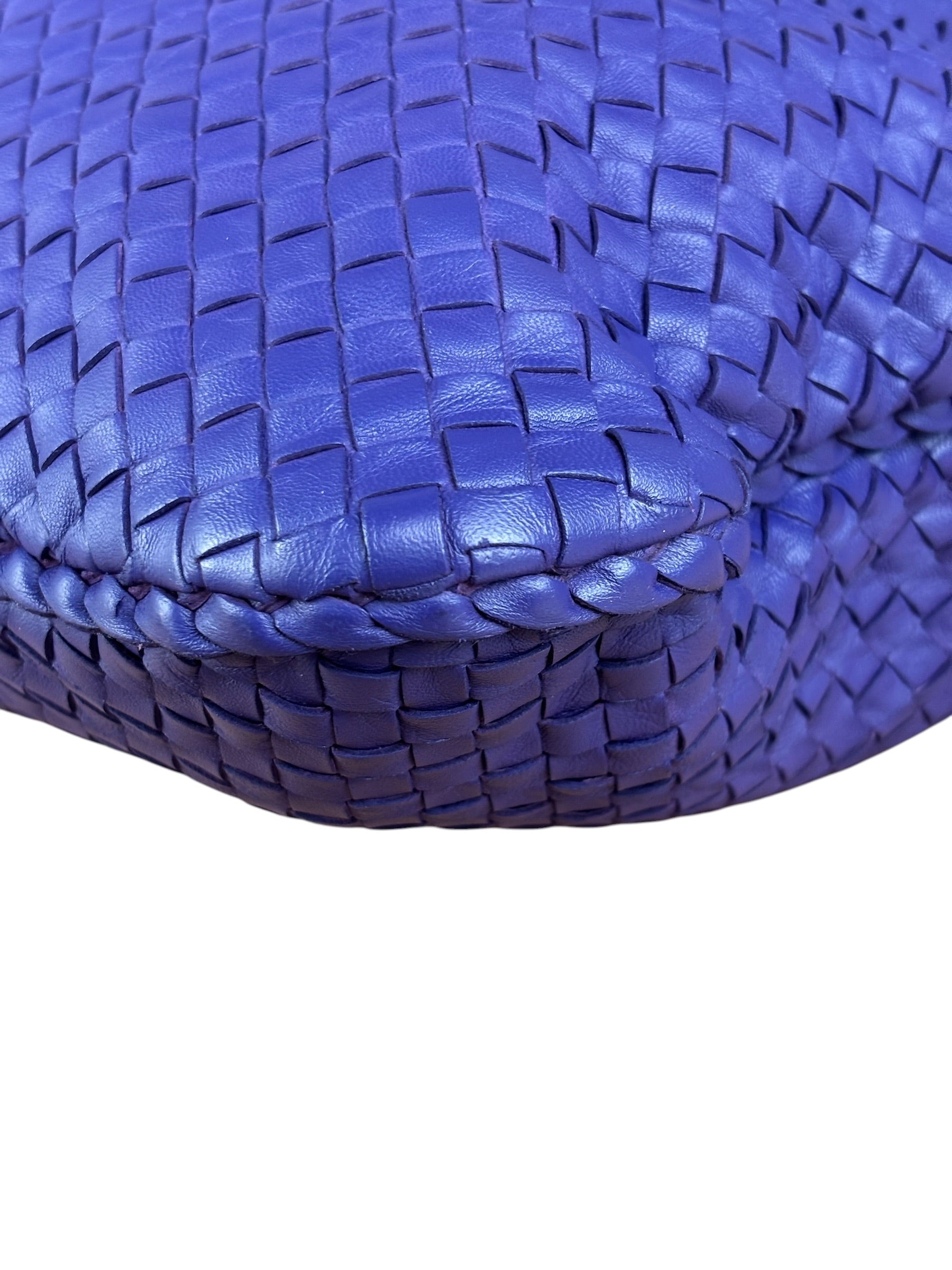 Bottega Veneta Purple Intrecciato Hobo Bag