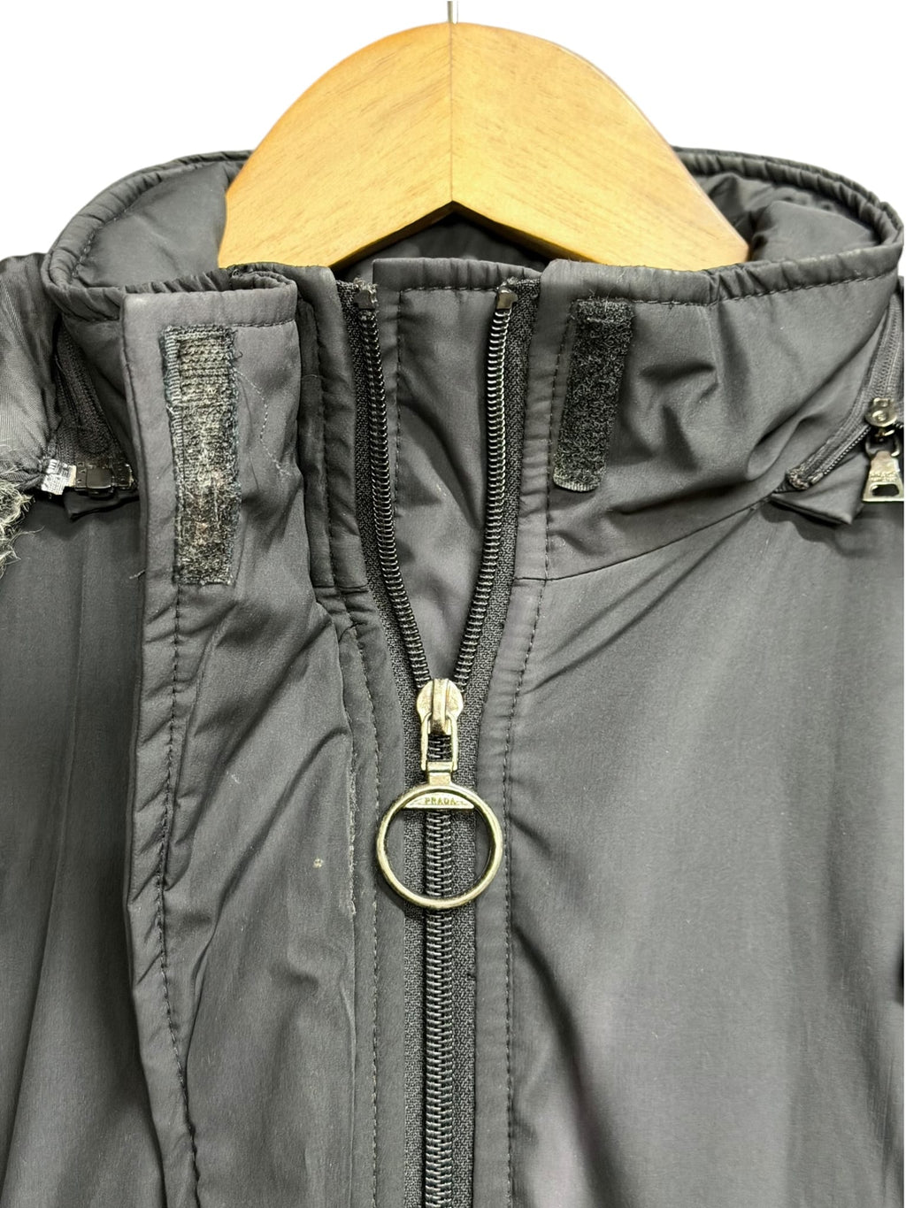Vintage Prada Nylon Faux Fur Parka Jacket
