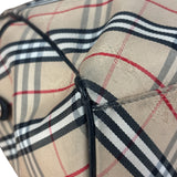 Burberry Vintage Blue Label Nova Check Multi-Pocket Nylon Tote Bag