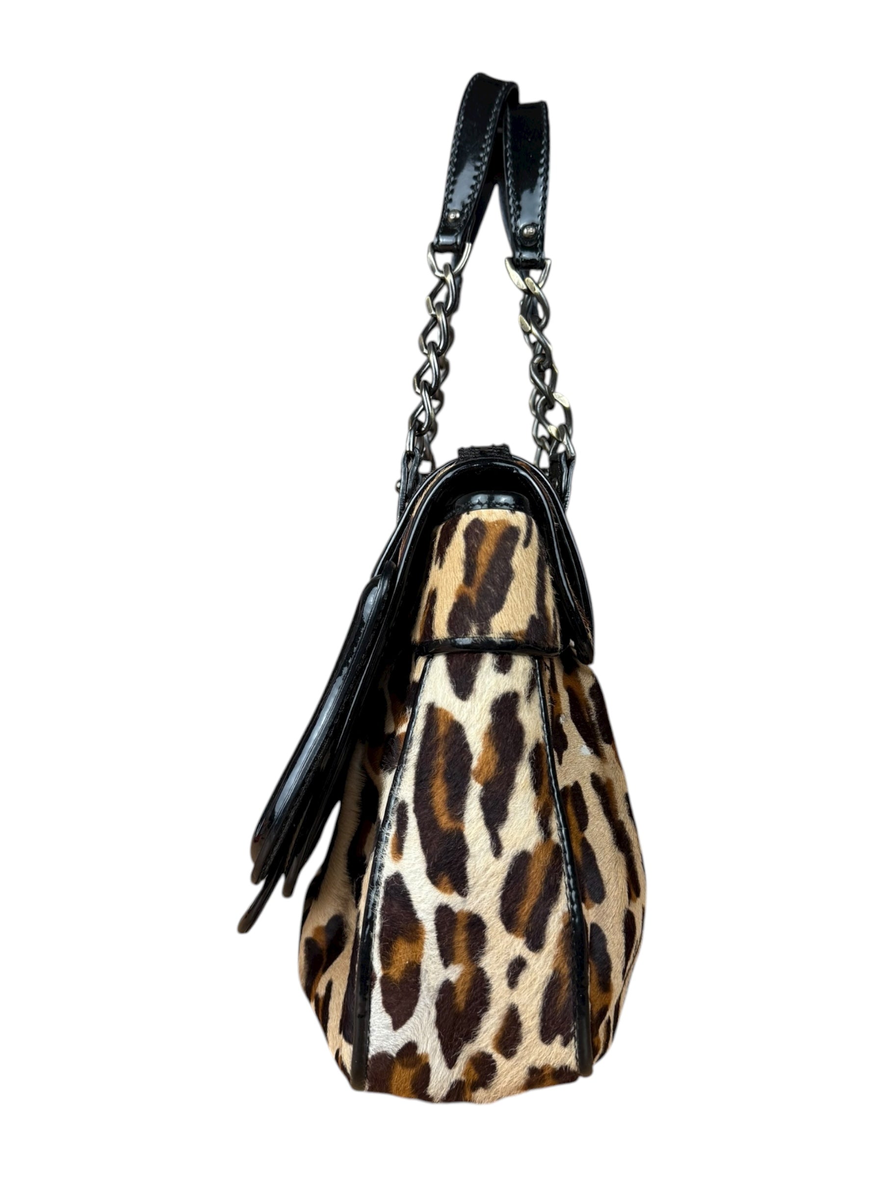 Fendi Leopard Print B Bag