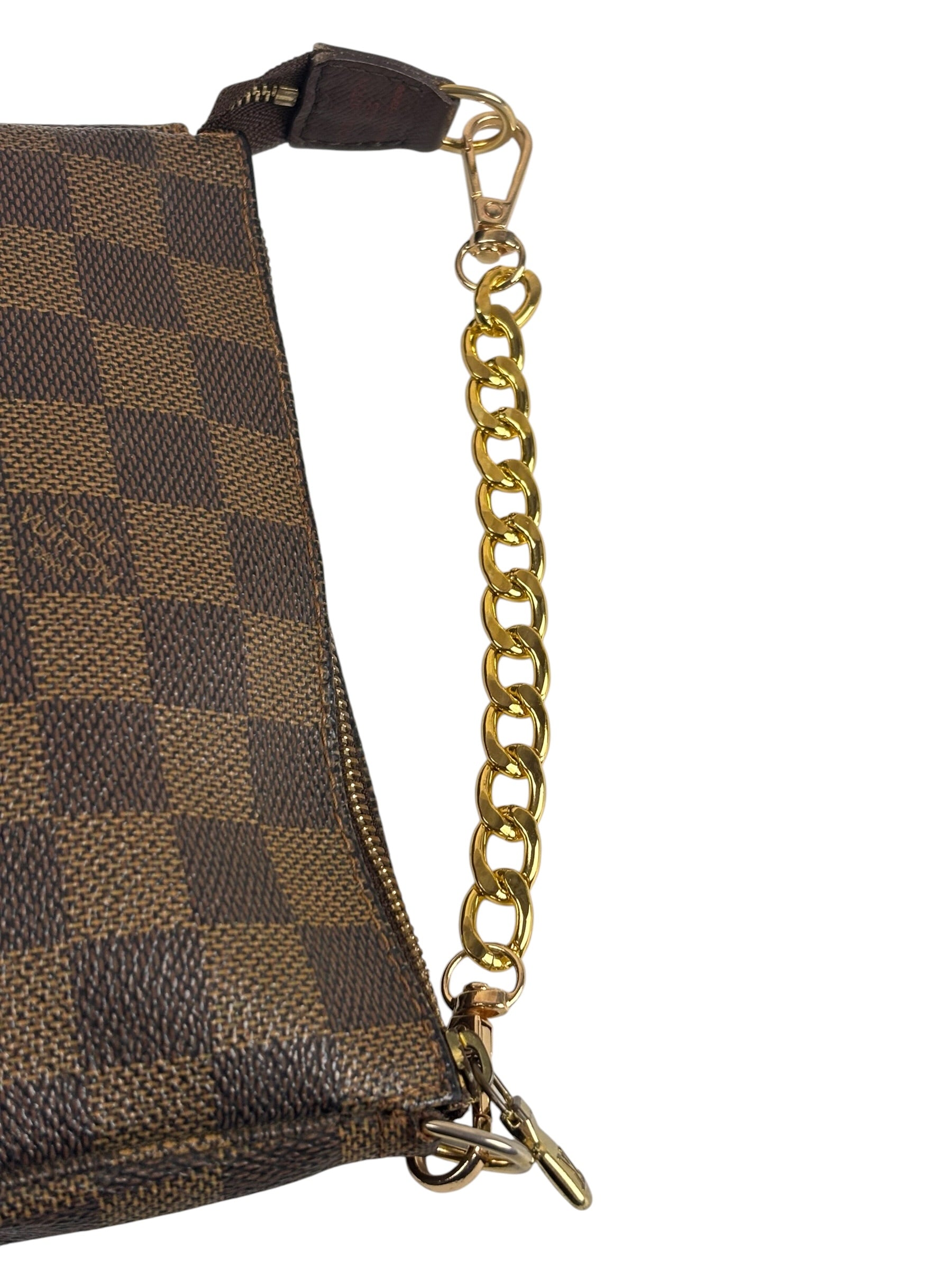 Louis Vuitton Damier Ebene Mini Pochette (Replacement Chain)