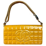 Chanel Vintage East West Patent Flap Bag