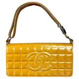 Chanel Vintage East West Patent Flap Bag