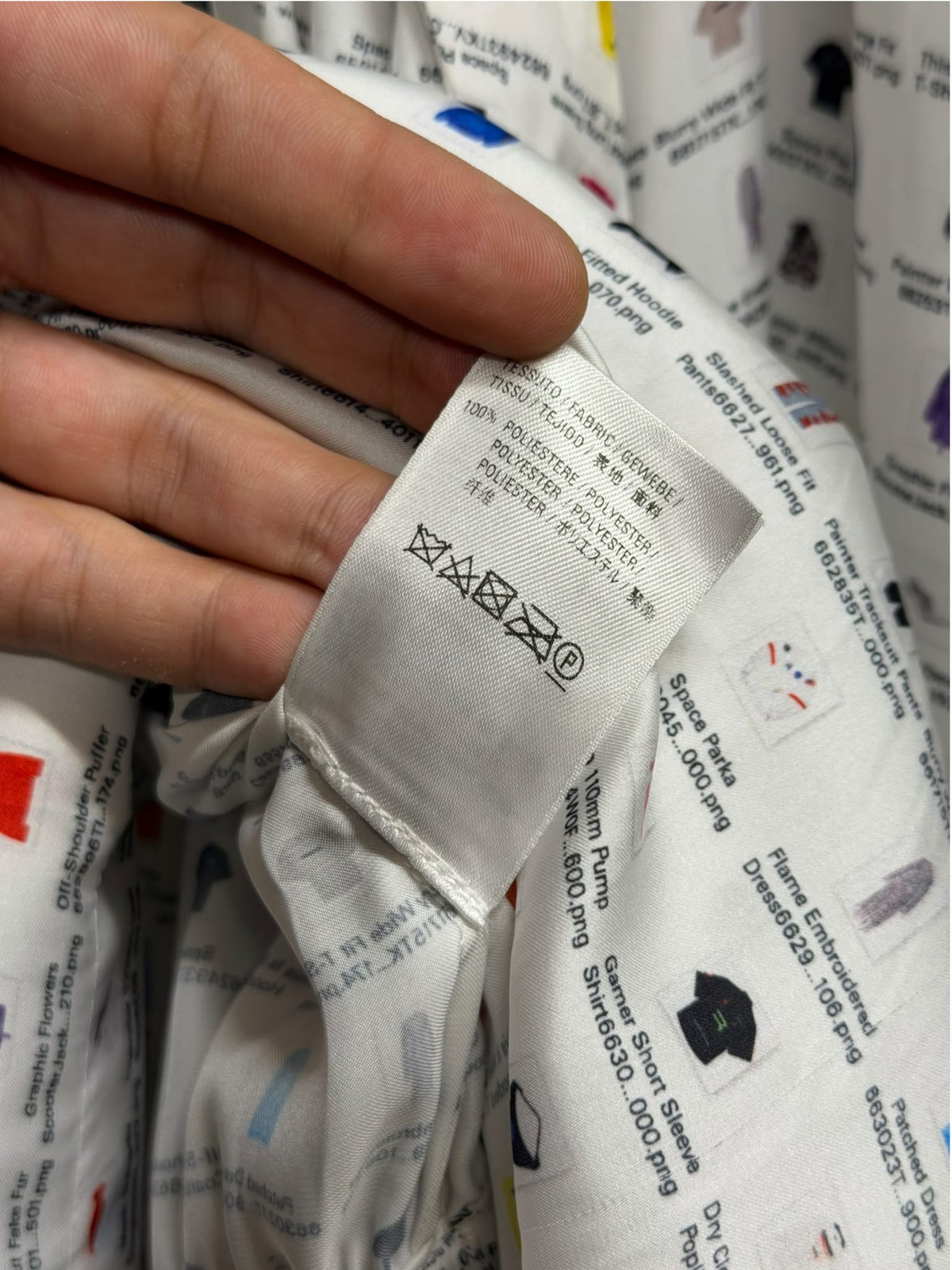 Balenciaga Thumbnail Graphic Oversized White Midi Dress