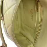 Chanel Yellow Caviar Leather Mini Flap Bag