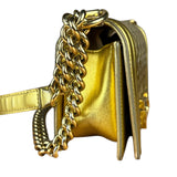 Chanel Gold Metallic CC Boy Bag 2014