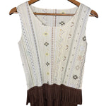Issey Miyake Pleats Please Patterned Sleeveless Top